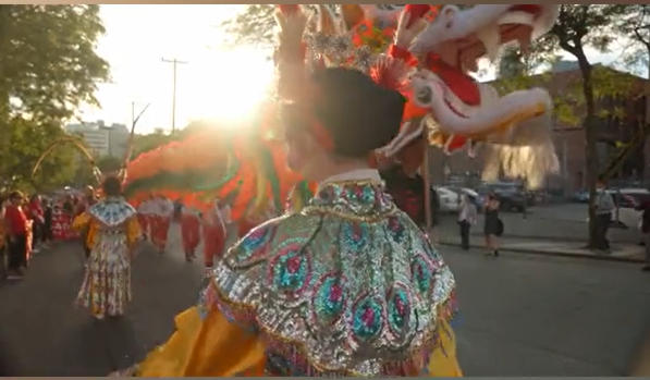 75 Years of Red and Gold: Cantonese Opera-Inspired Girls Light Up Chinatown